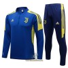 Juventus Champions League Trainings Sweatshirt Pak Quarter-zip 2022-23 Blauw Gele - Heren